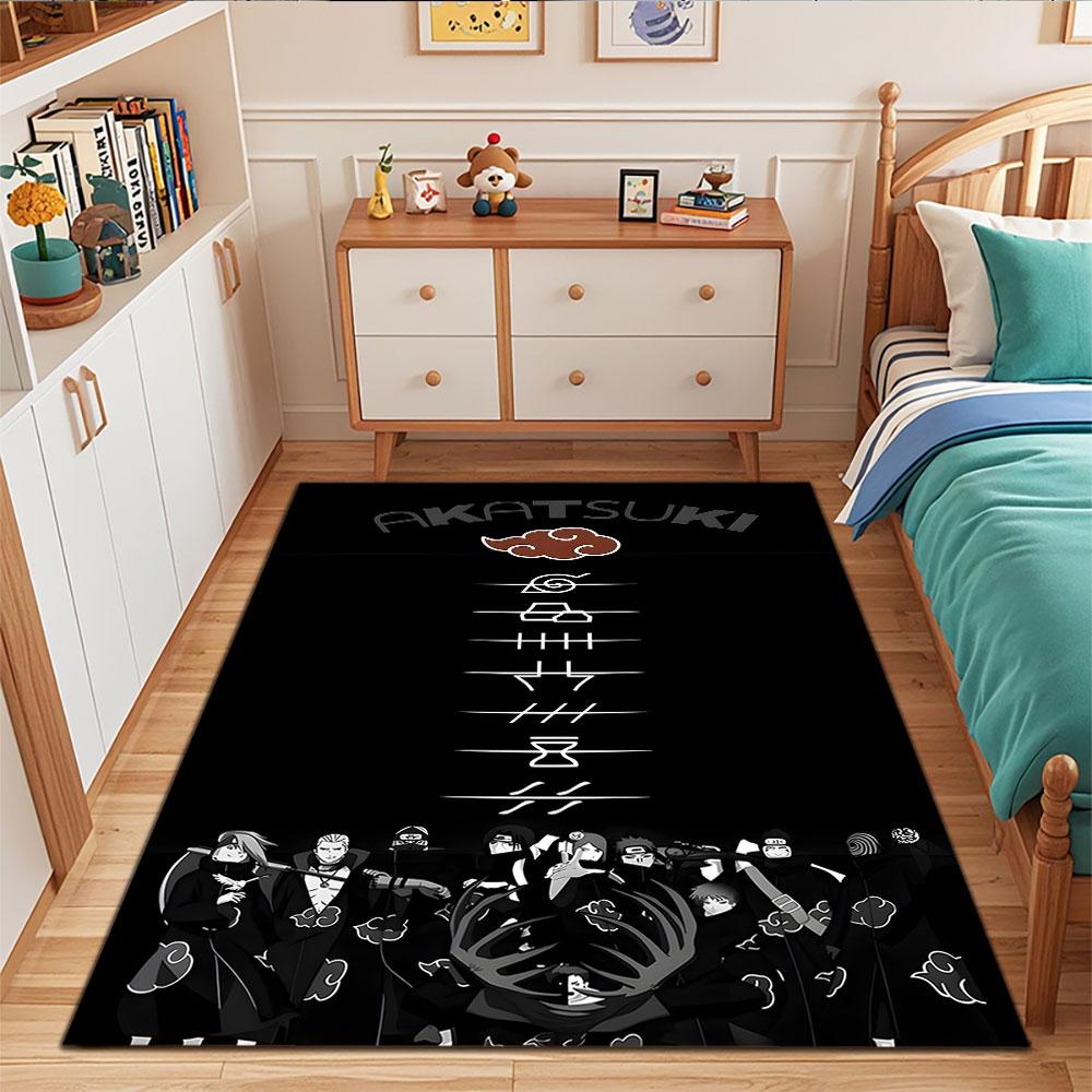Akatsuki Clan Design Rug Patterned carpet, suitable as a non slip play mat for the living room and bedroom sofa