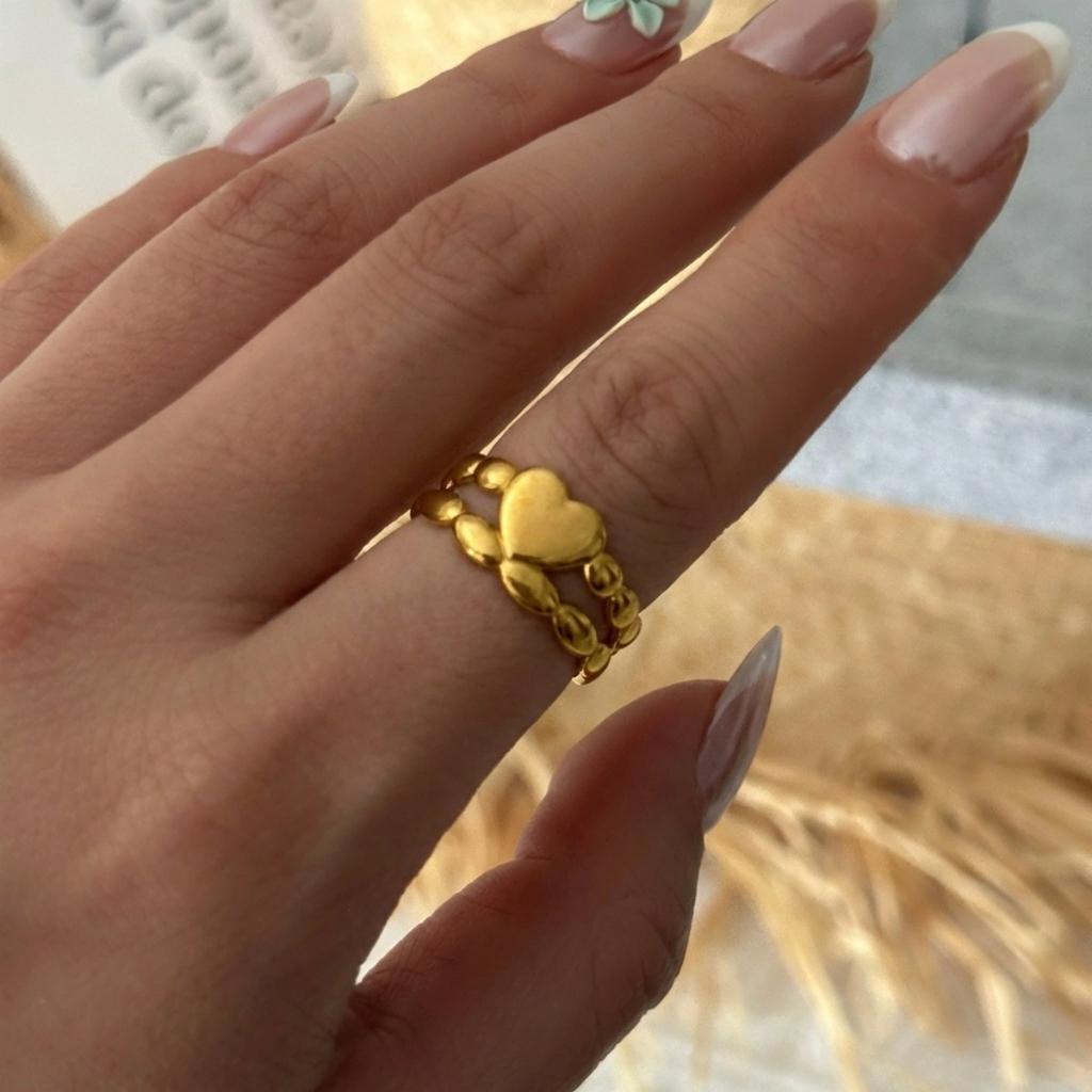 Punk Stainless Steel Irregular Plaid Metal Lava Finger Rings For Women Men Shell Sun Moon Star Heart Geometric Line Ring Jewelry