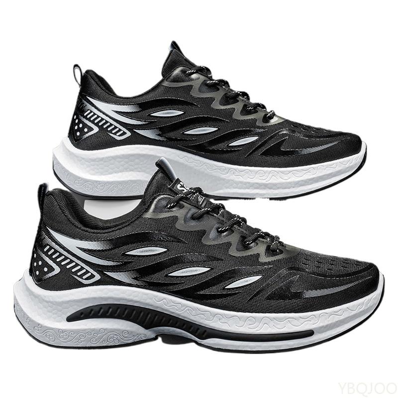 

Летняя легкая дышащая мужская обувь новая повседневная Модная универсальная обувь для бега простые удобные мужские кроссовки 44 чёрный