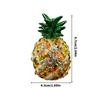 Elegant Pineapple Shaped Jewelry Case With Gemstones Accent Secure Metal Compartment for Accessories