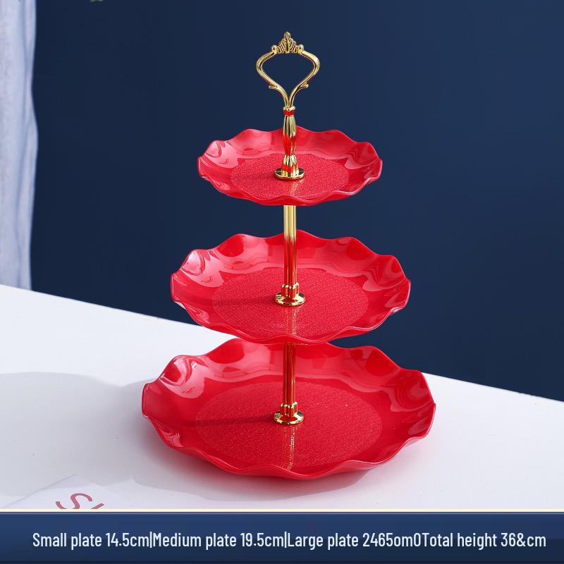 

European Style Three-Tier Detachable Fruit and Snack Display Stand