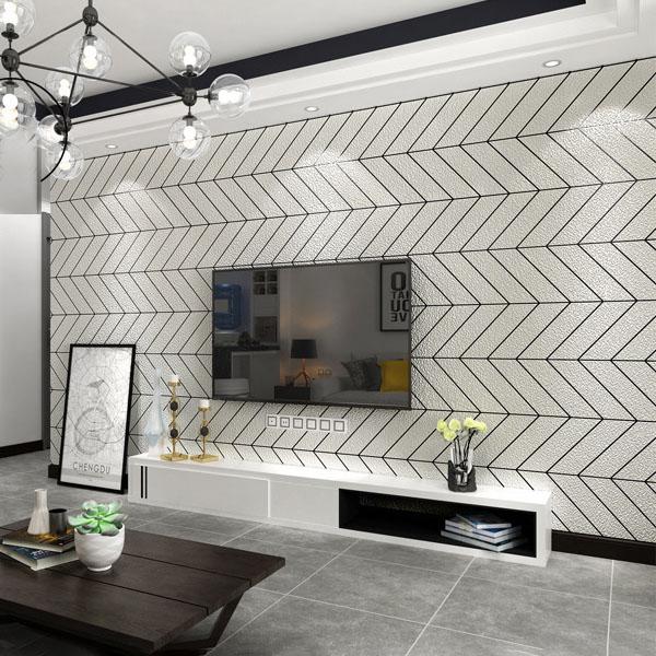 Luxury Suede Texture 3D Wallpaper 1.2mm Non-Woven Geometric Wall Cover, Modern Home Decor, Renovation Wall Paper Roll 0.53x9.5m