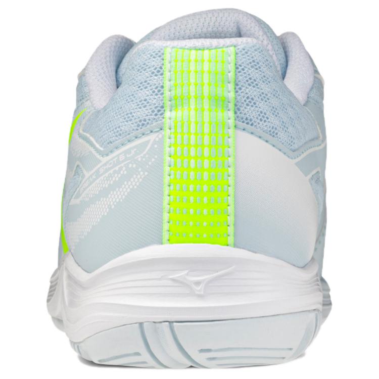 Mizuno Break Shot 5 Jr. Ac Comfortable Fit Low-Top Tennis Shoes Unisex sneaker Light-Blue Yellow 61GA255522