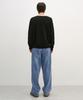 INSILENCE Gusset Wool Crew Neck Pullover Black