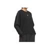 Adidas Originals Street Roaming Series Sports Crew Neck Long Sleeve Sweatshirt Women Sweatshirt Black KB1924