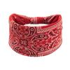 Bohemian Wide Cotton Stretch Headbands Elastic Women Headwrap New Striped Fabric Headband