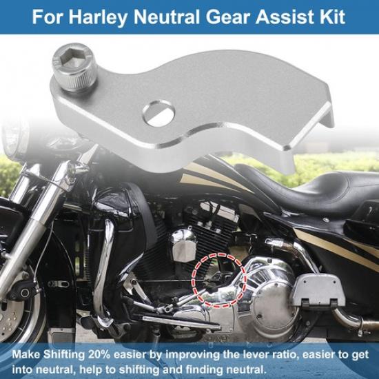 

Помощник переключения на нейтральную передачу для Harley Davidson Touring Softail 18-25 Серебристый тон