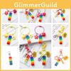 Rainbow Bell Building Blocks Keychain Decoration For Bags And Cars