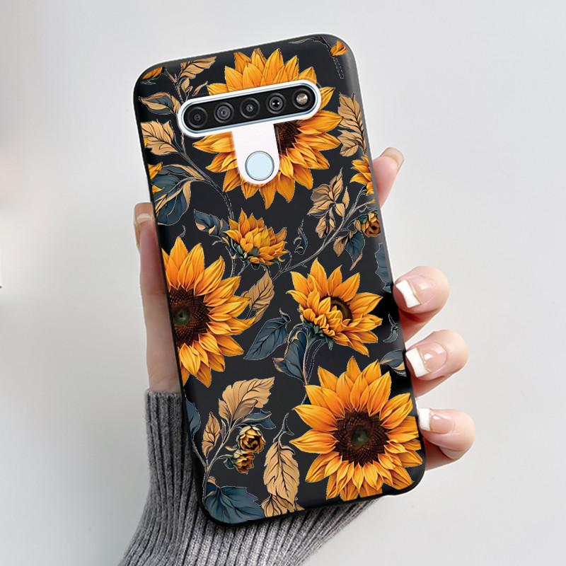 Luxury Cute Cool Boys Girls Case For LG K61 Q61 Q70 Phone Case Black Matte Soft Silicone Back Cover Protective TPU Bumper Shell