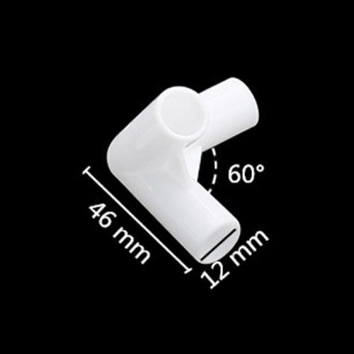 5 Stück Innendurchmesser 12mm Gerader Winkel 4-Wege T-Stück 60 90 120 135 Grad PVC Verbinder DIY Kleiderschrank Zelt Fitting Adapter