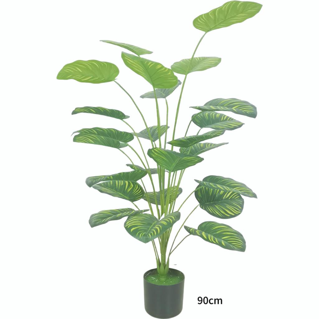 Nordic Style Green Apple Potted Plant with Simulated Flowers for Park and Landscape Decoration