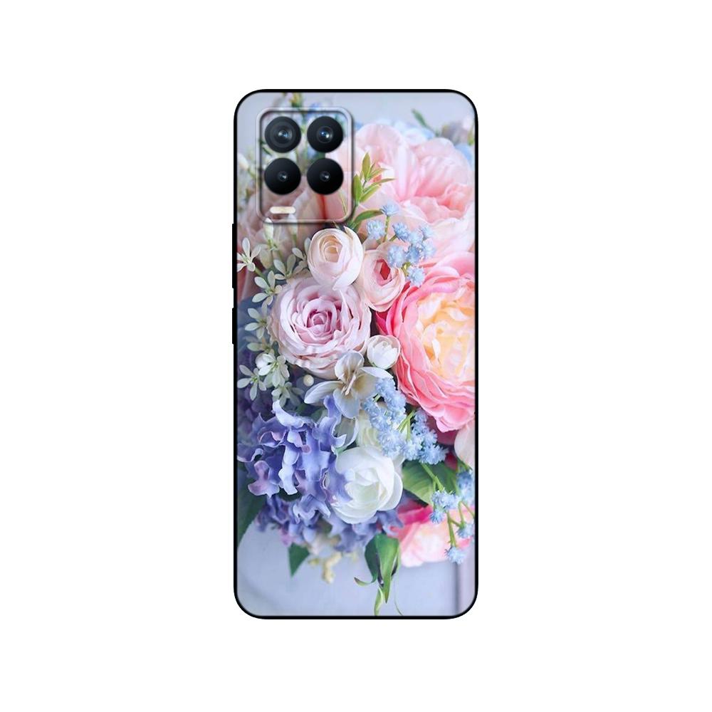 Pre puzdro Realme 8 6,4 palca Zadný kryt Pre puzdro na telefón Realme 8 Pro OPPO Realme8 4G RMX3085 Nárazník Mäkký silikónový 8pro čierne tpu puzdro