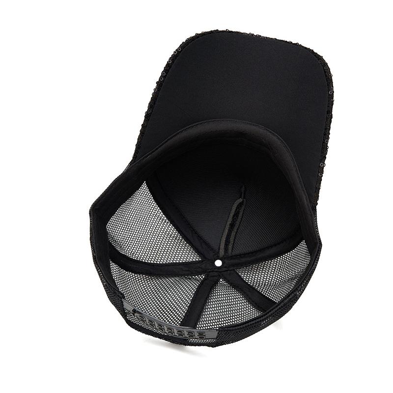 Summer Women's Rhinestone Bow Cap Mesh Breathable Sun Protection Baseball Cap Outdoor Sun Hat