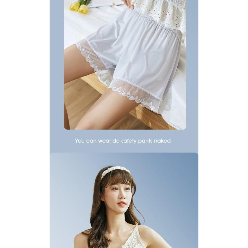 In Summer, Women's Safety Pants Can Be Worn Outside To Prevent Naked Three-point Lace Shorts Thin and Loose