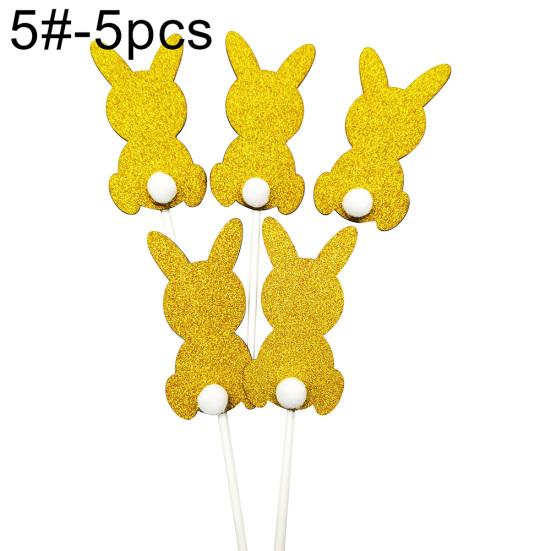 

Пасхальный день Кролик Банни Висит Флаг Баннеры Бантинг Торт Топпер Декор Партии 5#