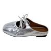 Breathable and Lightweight Silver Bag Head Flat-bottomed Slippers for Women's Summer Wear 2025 New Non-slip Soft-bottomed Versatile Sandals