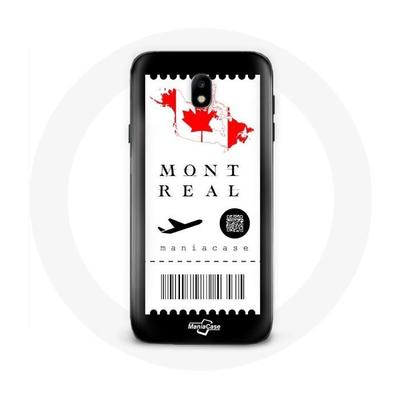 Coque - MANIACASE - Samsung Galaxy J3 2017 - Billet D'avion - Souple - Noir