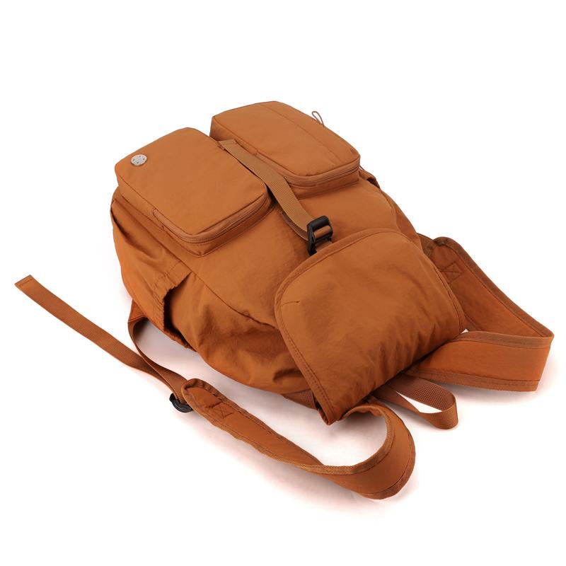 Waterproof Nylon Lightweight Large Capacity Multi-Pocket Backpack Women's Outdoor Travel Backpack