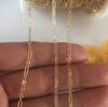 Hot Sale 14K Gold Filled 3+1 Paper Clip Cable Chain Bulk Roll for Jewelry Making Bracelet Necklace
