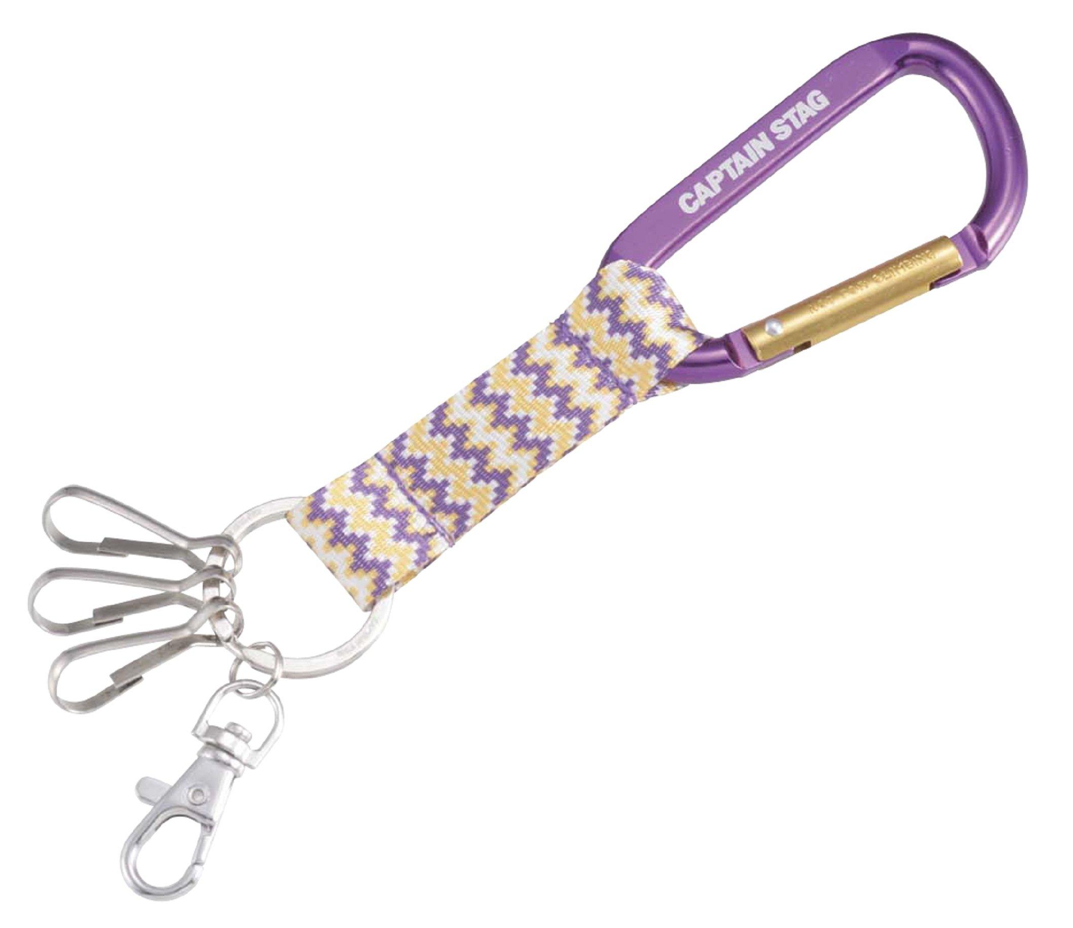 

CAPTAIN STAG Key Ring with Carabiner Wave UM-1808
