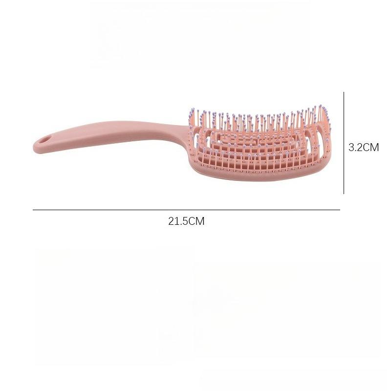 Back-shaped Mosquito Coil TT Comb Hair Styling Set, Straight Hair, Eight-claw Ribs Comb, Hollow Massage Comb
