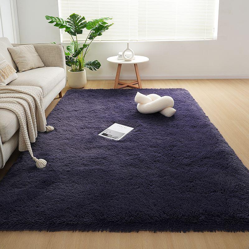 

120*160СМ Разные размеры Плюшевый ковер, Напольный коврик Подходит для гостиных, спален и диванов 120*160cm темно-фиолетового