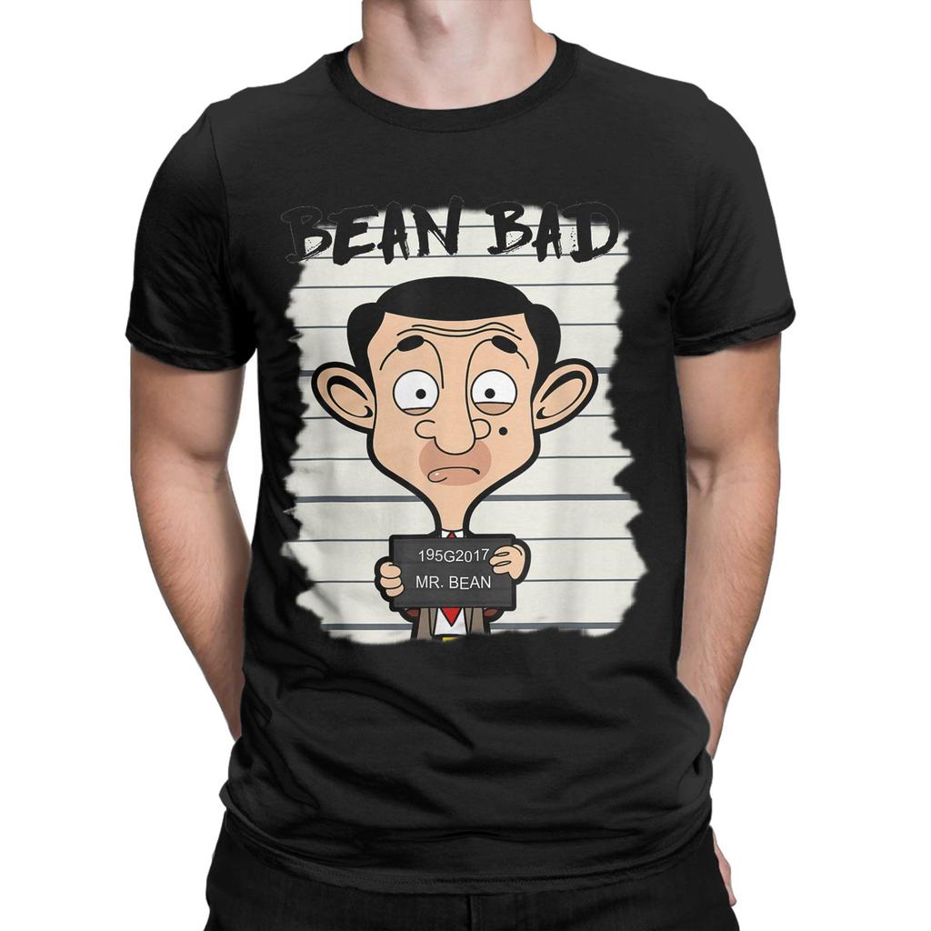 Mr Bean Bean Bad T Shirt Summer  Streetwear T-Shirts Cotton Harajuku Tshirt For Men Short-Sleeve Custom Logo Top Tees