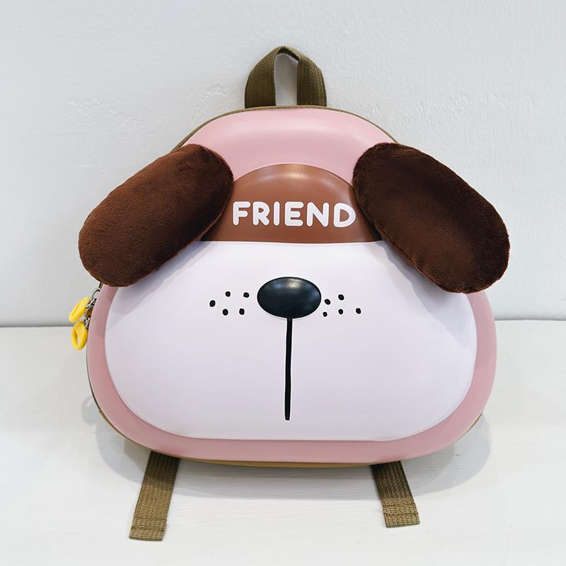 Cartoon Plush Dog Design Kids Backpack With Breathable Eva Material For Kindergarten And Travel