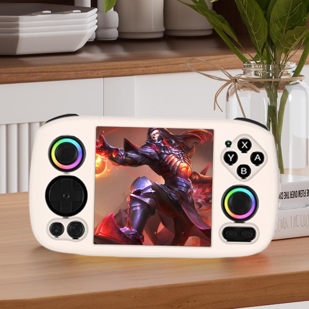 Silicone Shockproof Protective Cover Anti-Scratch Protector Shell Sleeve with Lanyard for ANBERNIC RG Cube Handheld Game Console