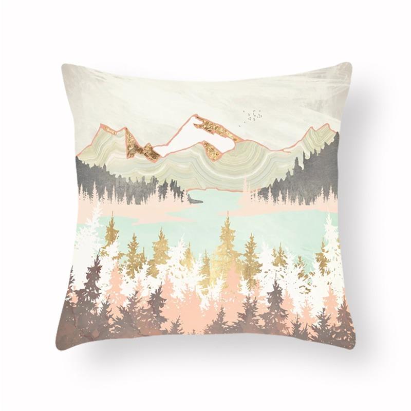Abstract Sunrise Scenery Pillowcase Dormitory Decoration Office Living Room Sofa Home Pillowcase