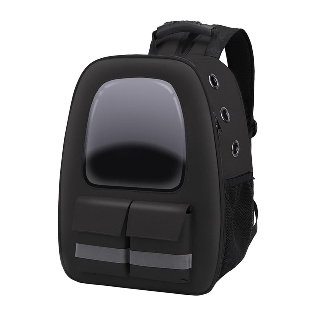Rucsac de transport pentru pisici, transparent, mare, ventilat, portabil, aprobat de companii aeriene, pentru călătorii, drumeții în aer liber