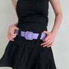 Y2k Rose Chic Pink Womens Belt With Colorful Buckle For Outfits Casual