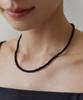 Tatiana (Silver 925) Star Toggle 4Mm Onyx Necklace Nz2105