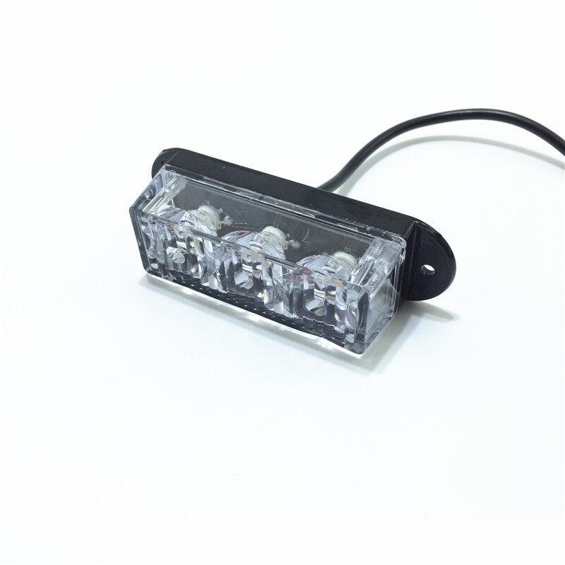 3 LED Amber Red Blue White Car Truck Emergency Strobe Light Engineering Rescue Vehicle Auto Caution Warning Flashing Lights