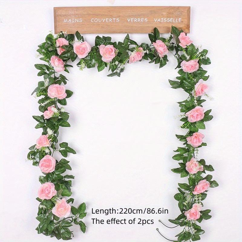 Artificial Flower Artificial White 1pc Flower Garland Perfect for Weddings, Home Decor, and Table Centerpieces