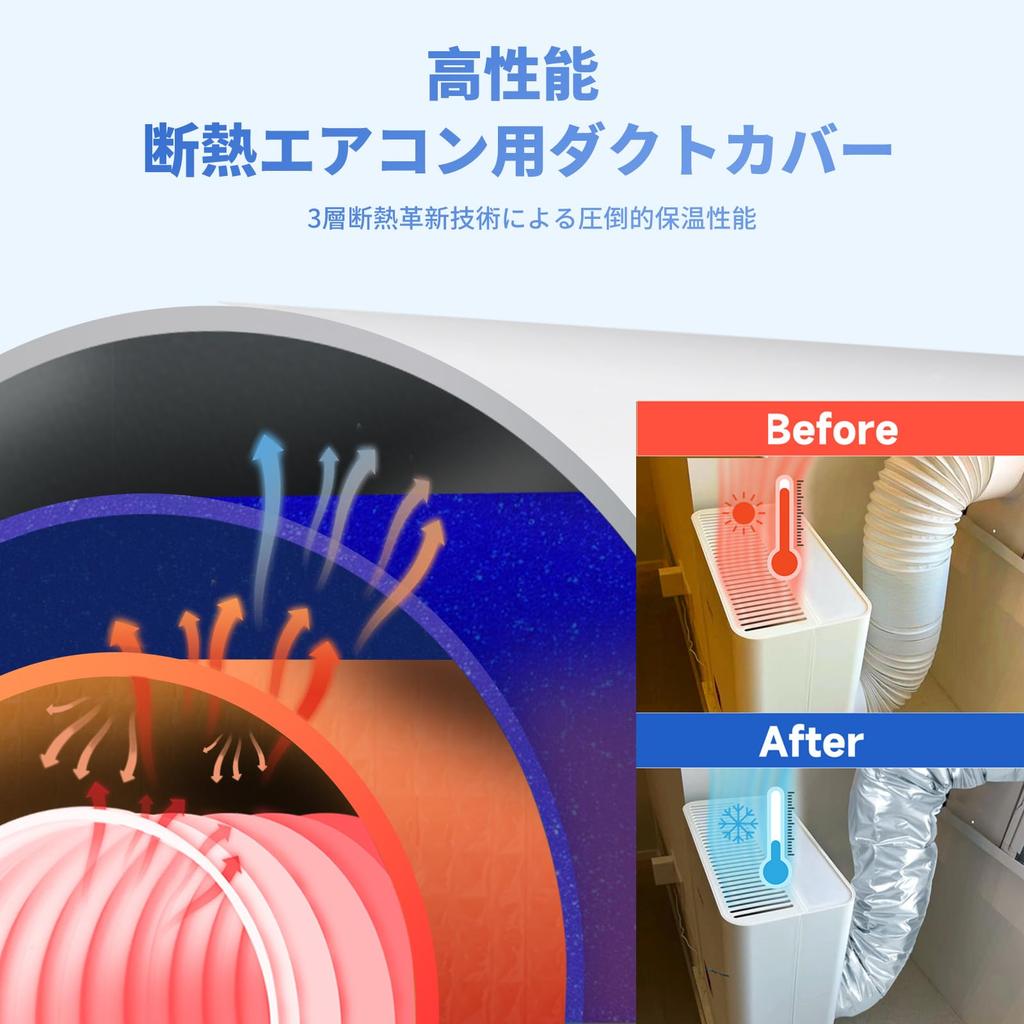 ArchiMax Spot Air Conditioner Duct Hose Portable Air Conditioner Duct Compact Cover, Cover, Waterproof, Dustproof,