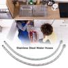 2Pcs Stainless Steel Faucet Connector Flexible Water Supply Line Hoses Hot Cold