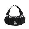 Fresh nylon sports style striped pleated fashion casual shoulder bag 2025 new personality trend underarm women's bag