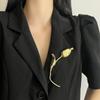 Electroplate Tulip Brooch Exquisite Clothing Pin Accessories Personality Suit Charm Deco  Party