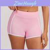 Shorts de Yoga Coloridos Femininos Com Alto Elastano Para Corrida e Treinamento Físico