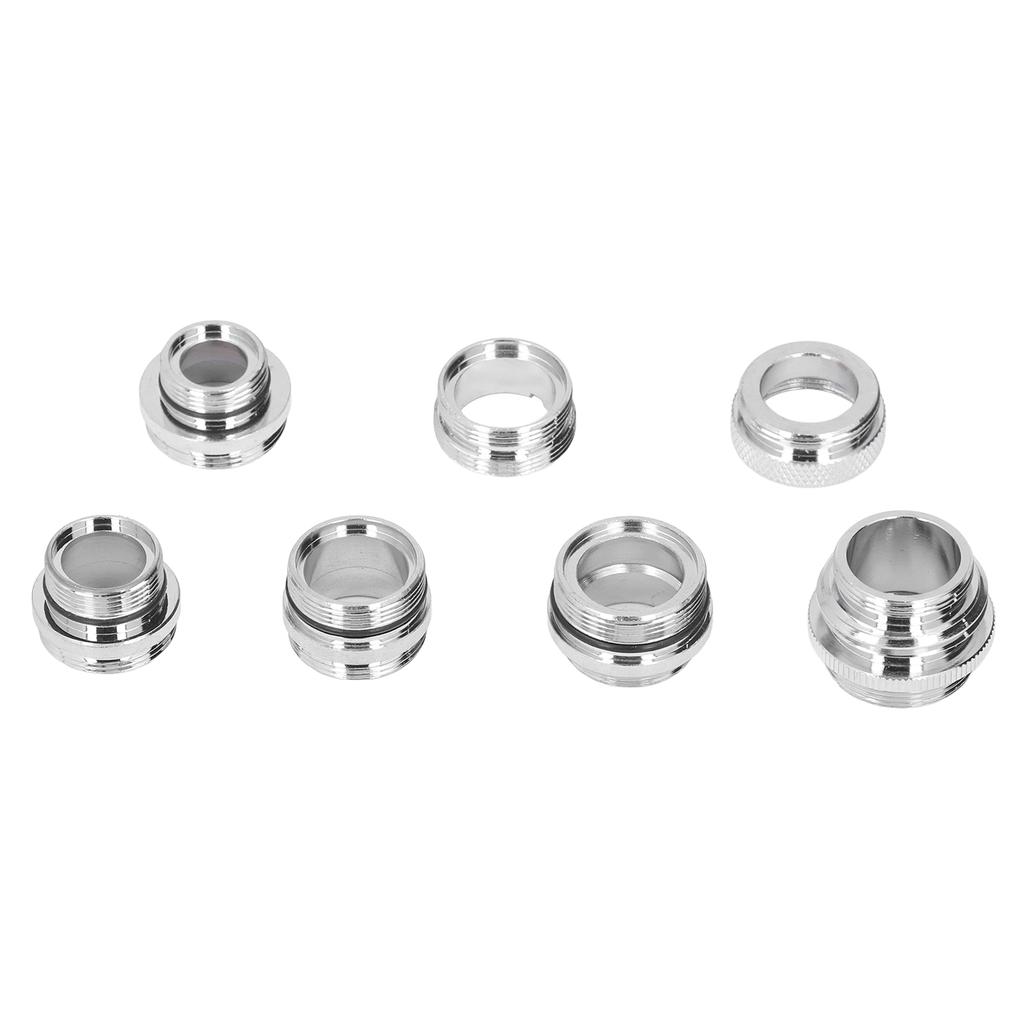 7Pcs/Set Male Female Faucet Adapter Kit with Gasket Brass Aerator Adapter Set for Garden Hose