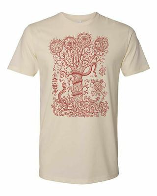 Cottage Cult Clothing Tee T Shirt Occult Goth Witch Magic Tree Of Life
