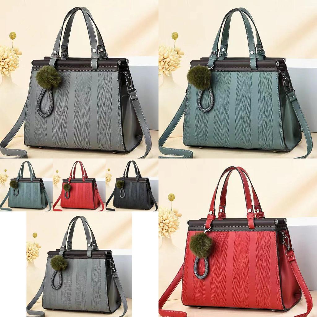 Fashionable Retro Striped Handbag In Multiple Colors For Everyday Use Perfect For Moms
