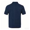 European and American Men's Summer Thin, Loose, Breathable, Casual Solid Color Jacquard Lapel Short Sleeved Polo Shirt for Men