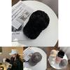 Luxurious Winter Thickened Faux Rabbit Fur Baseball Cap For Women Warm And Stylish