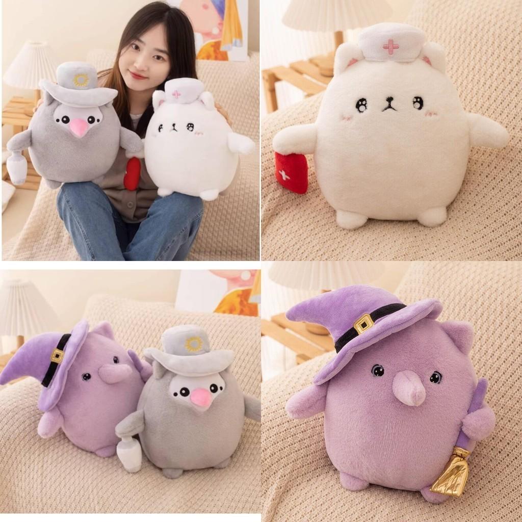 Cute Dark Cat Plush Toy For Halloween Gift 20cm Height