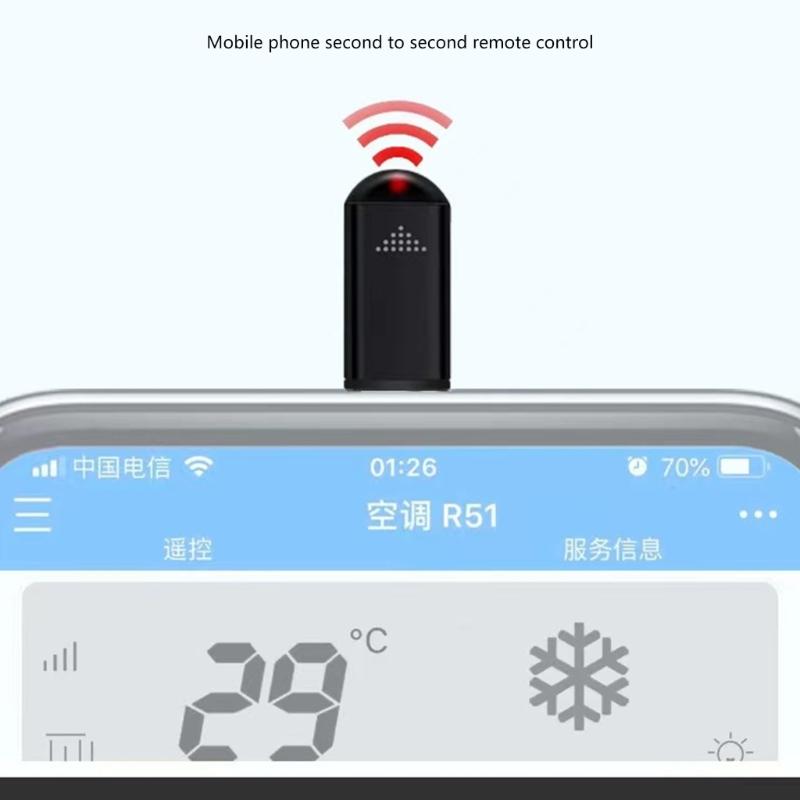 Mini Smartphones Remote Controller Adapters for Phone 15 Mini Infrareds Universal Control for TV  Air Conditioner