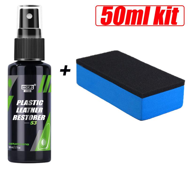

50/100/300 мл Автомобильный пластиковый кожаный восстанавливающий агент Автомобильный интерьер блестящий кожаный восстанавливающий реноватор Car Care Wax Plastic Renovator