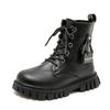 Autumn  Girls High-top Leather Boots Princess  Bags Decoration Autumn Boots