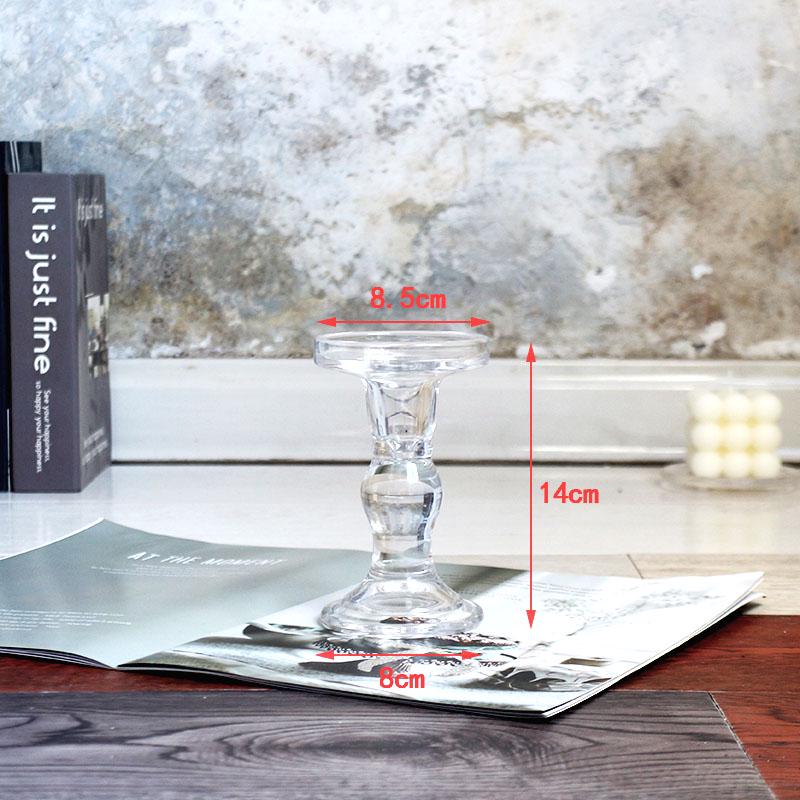 Nordic Retro Glass Candlestick - Romantic Candlelight for Weddings, Restaurants, and Parties